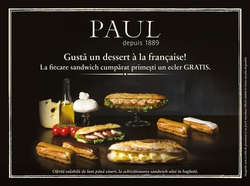 Gusta un dessert à la française în brutariile Paul, din partea casei