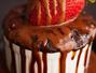 Retete culinare Dulciuri - Prajitura la microunde, cu ganache de ciocolata
