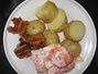 Retete culinare Salate cu carne sau peste - Salata de cartofi cu sunca de pui