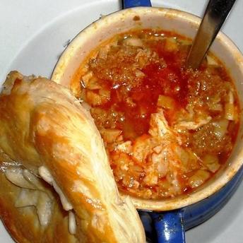 Supa de usturoi cu foietaj